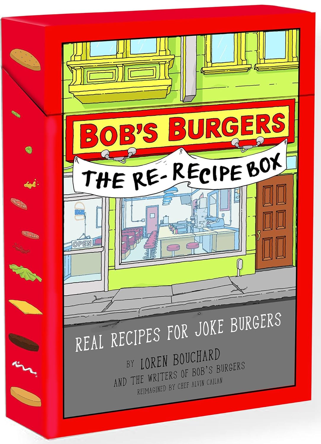 Box of 'Bob's Burgers: The Re-Recipe Box' with a colorful front design.