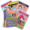 Set of 'Divine Beloved' oracle cards by Tosha Silver on a white background