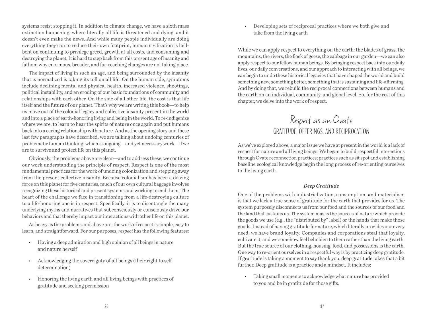 Text document with philosophical or spiritual text on a white background