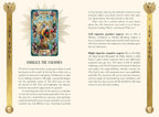 Tarot card titled 'The Fool' with descriptive text on a white background