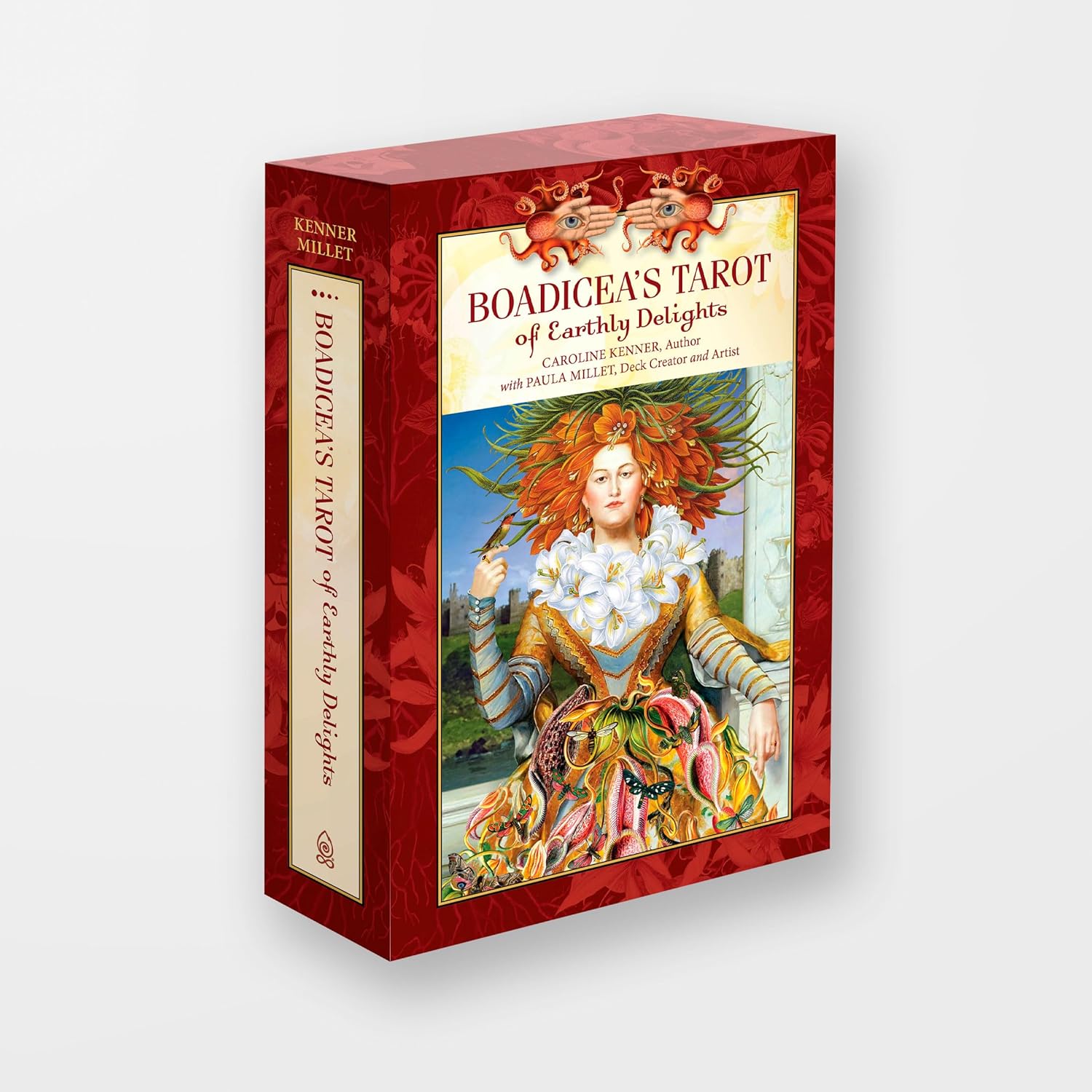 Boadicea's Tarot of Earthly Delights packaging on a white background