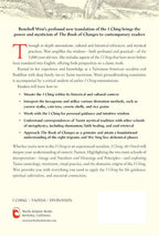 A book cover or booklet cover for 'I Ching / Taoism / Divination' by Benebell Wen, featuring a textured light beige background with a large red serif letter 'T', bullet points, and the North Atlantic Books logo at the bottom.