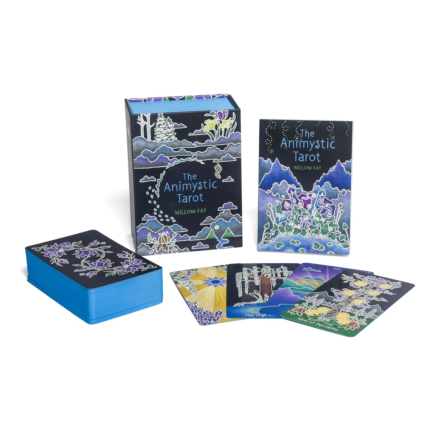 The Animystic Tarot cards with packaging on a white background