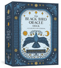 Box of 'The Black Bird Oracle Deck' with decorative design and text.