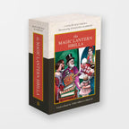 Book titled 'The Magic Lantern Sibilla' with illustrated cover on a white background