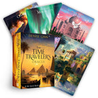 Denise Linn's 'The Time Traveler's Oracle' card set with colorful cards and a box.