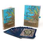 The empathic Oracle cards with two books on a white background