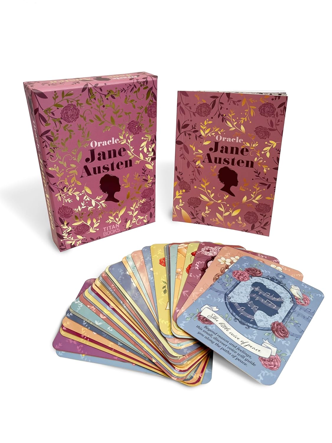 Oracle Jane Austen card set with packaging on a white background