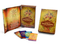 Set of 'Sacred Mysteries' cards with colorful packaging on a white background