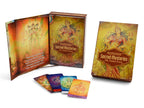 Set of 'Sacred Mysteries' cards with colorful packaging on a white background