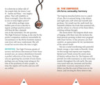 A printed page from a book or booklet with a black line-art illustration of a tree at the top, several paragraphs of text below, and the page number 48 at the bottom.