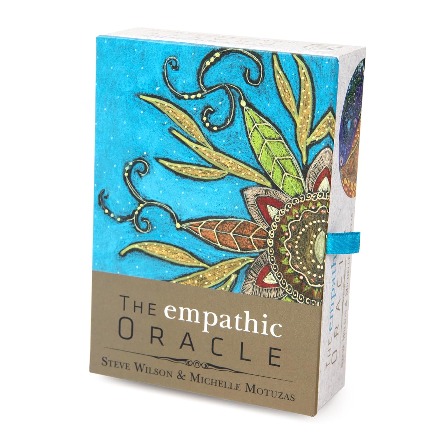 Book titled 'The Empathic Oracle' with decorative cover on a white background