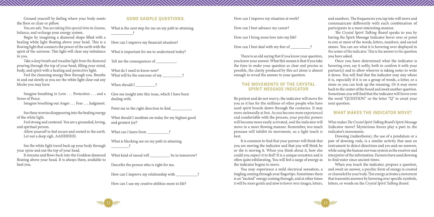 Text document with sample questions and a question guide on a white background