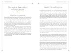 Book page with text on Decanates and Lunar Cycle and Aspects in astrology
