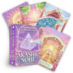 Akashic Soul Oracle cards and book on a white background
