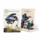 Two editions of 'The Birdwatcher's Deck' with bird illustrations on a white background