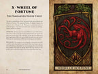 Targaryen House Crest with red dragon on a wooden background