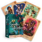 Secrets of the Ancestors Oracle cards with colorful illustrations and packaging.