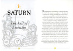 Page from a book or magazine about Saturn in astrology, featuring text and illustrations.