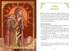 A printed page from a book or booklet showing an illustrated figure in profile against an orange background on the left, with text about Febu on the right. This is not a clean product shot of a physical item in use, and it is not a measurement chart, color swatch, instruction diagram, scenery, or placeholder, so the best fit is Other.