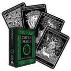 Coven Oracle cards with a green box on a white background