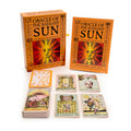 Oracle of the Radiant Sun cards with packaging on a white background