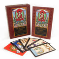 Buddha Tarot cards with packaging on a white background