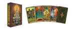 Mystic Psyche Tarot set with tarot cards and box on a white background