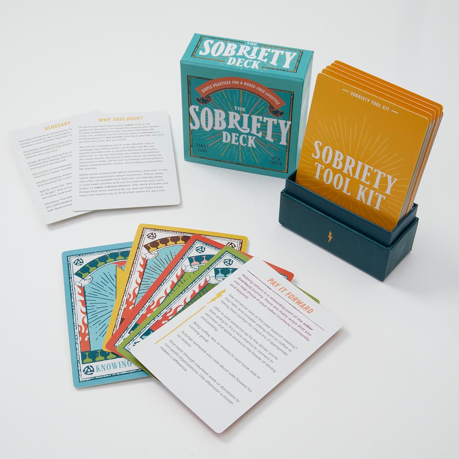 Sobriety Deck and Tool Kit on a white background