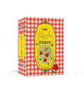 Pasta Tarot card game box with red and white checkered pattern