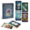 Tarot card set with 'The Forever More Tarot' box and selected cards displayed.