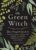 Book cover of 'The Green Witch' with green foliage on a black background
