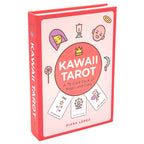 Kawaii Tarot book with colorful illustrations on a white background