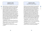 Two pages from a book or magazine featuring descriptions of 'Seven of Cups' and 'Eight of Cups' from a tarot or oracle card set.