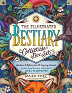 Cover of 'The Illustrated Bestiary Collectible Box Set' with colorful illustrations of animals and text.