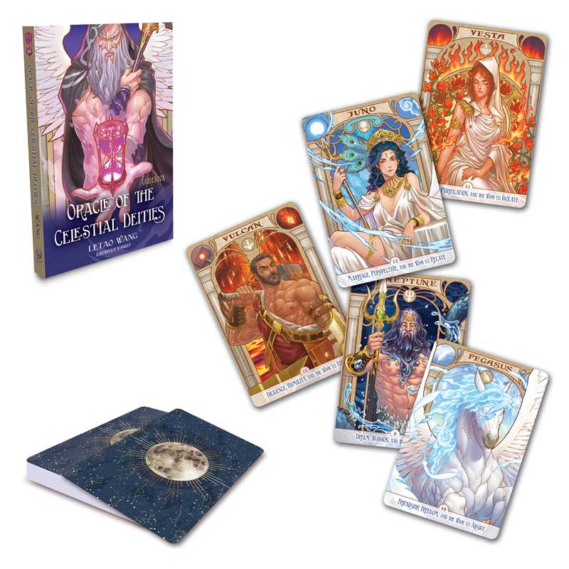 Collection of tarot cards with detailed artwork on a white background