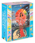Box of 'The Intuition Oracle' with colorful design and woman's face on a blue background