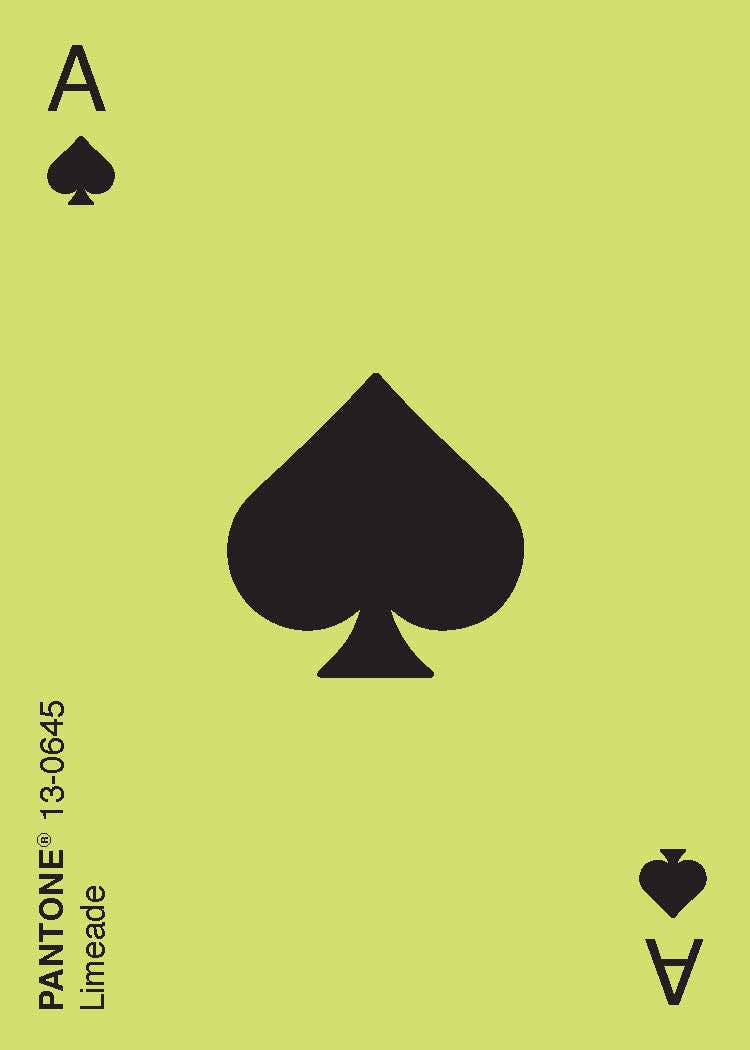 Pantone Color Spectrum Playing Cards
