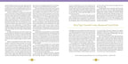 Text document with a purple header and footer on a white background