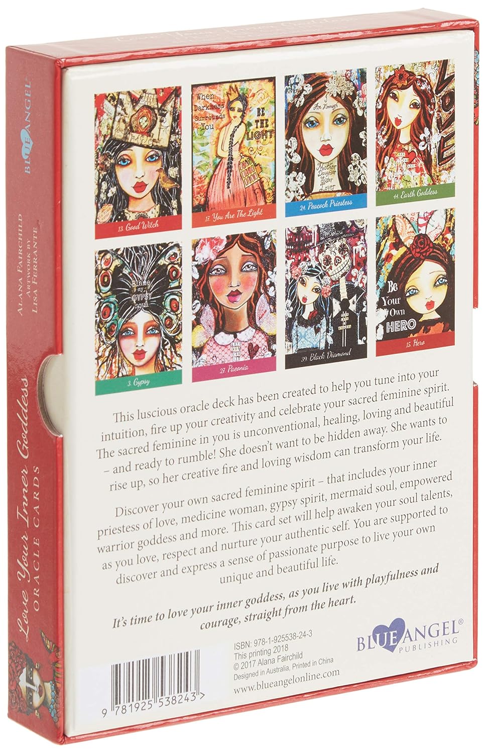 Back cover of a book with colorful illustrations of women and text.
