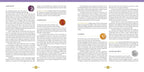 Page from a book or magazine with text and circular images of gemstones on a white background.
