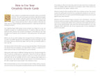 Instructions on using creativity oracle cards with text and images of cards.