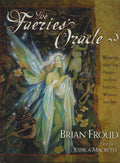 Book cover of 'The Faeries' Oracle' with a fairy and fantasy design.