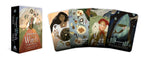 Set of playing cards titled 'Seasons of the Witch' with colorful illustrations on a white background.