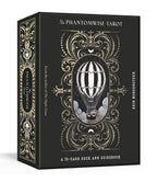 Phantomwise Tarot box with decorative design and hot air balloon illustration on a white background