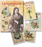 Lenormand Oracle card set with vintage design and illustrations.
