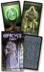 Ghost Tarot cards with a decorative box on a white background
