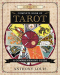 Book cover of 'Llewellyn's Complete Book of Tarot' by Anthony Louis with tarot card designs.
