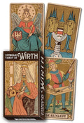 Symbolic Tarot of Wirth cards with decorative designs and text.