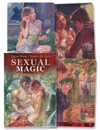 Card deck titled 'Sexual Magic' with illustrations of people in intimate settings on the cover.
